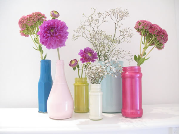 De envase de vidrio a jarrón decorado guÃa de manualidades Como decorar un jarron de cristal