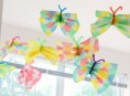 imagen Coloridas mariposas de papel