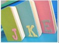 imagen Cuadernos con iniciales de fieltro