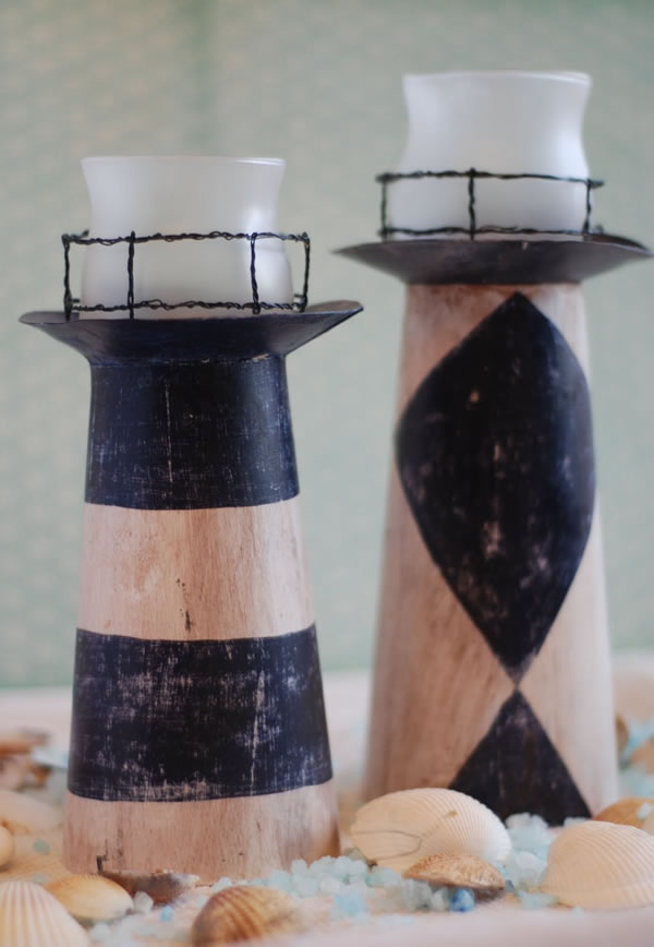 Cómo hacer candelabros faro guÃa de manualidades Papel diseño Candelabros