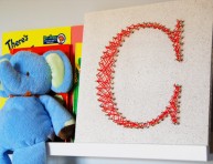 imagen Letras decorativas con hilo trenzado