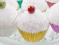 imagen Cupcakes para decorar el árbol navideño