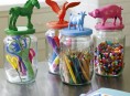imagen Frascos para organizar la habitación de los peques