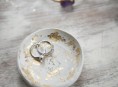 imagen Plato para anillos con pan de oro