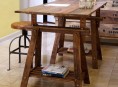 imagen Mesa rústica con caballetes