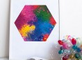 imagen Cuadro con pigmentos de colores