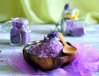 imagen Cómo hacer sales de baño de lavanda