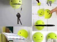 imagen Usa una pelota de tenis para colgar objetos