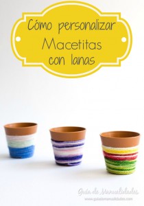 macetitas con lanas