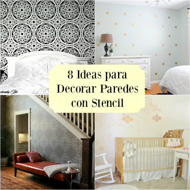 8 ideas diy para decorar paredes con stencil guÃa de manualidades