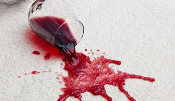 quitando mancha de vino tinto