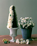 Centro de mesa navideño con flores 5 Centro de mesa navideño con flores 5
