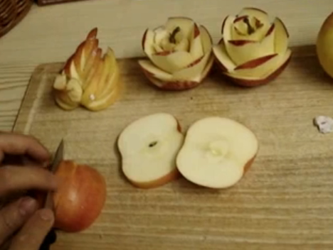 Aprende a tallar una manzana Aprende a tallar una manzana