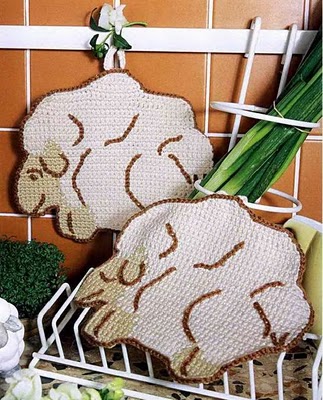Agarraderas de cocina en crochet 1 Agarraderas de cocina en crochet 1