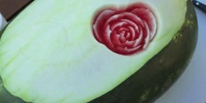 Tallado de una sandía Tallado de una sandía