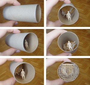 Una original forma de reciclar los rollos de papel higienico11