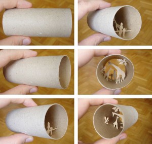 Una original forma de reciclar los rollos de papel higienico17