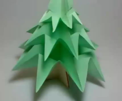 Origami árbol de navidad Origami árbol de navidad