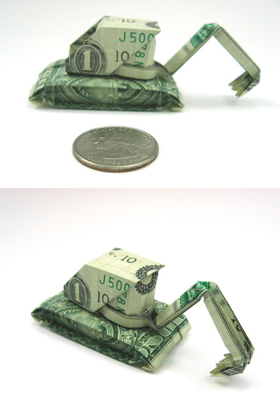 Origami formas increibles con un billete de un dólar25z