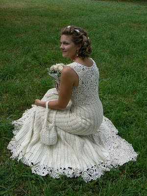 Tejido a crochet vestido de novia4