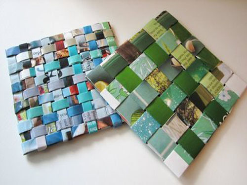 Reciclando revistas para hacer posavasos2 Reciclando revistas para hacer posavasos2