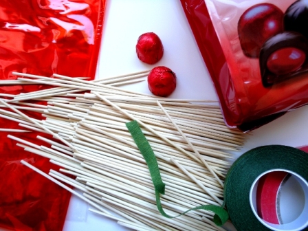 1 Rosas de chocolate para regalar - Materiales