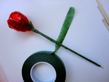 4 Rosas de chocolate para regalar - Paso 3