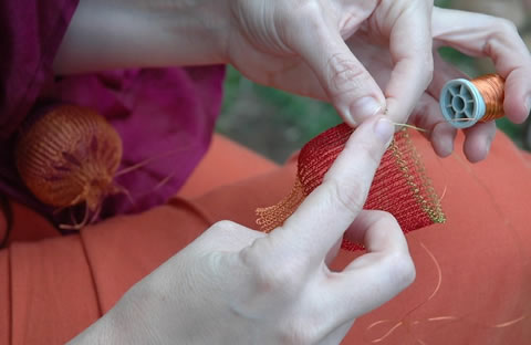 Tejido a crochet con alambre 14