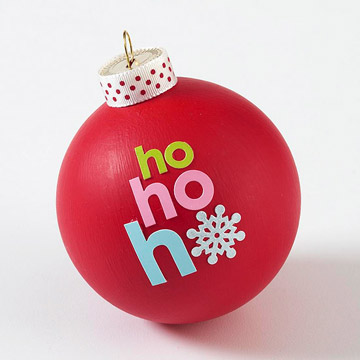 Adornos navideños con mensajes