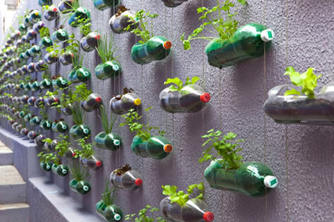 Un jardín artístico y reciclado 1