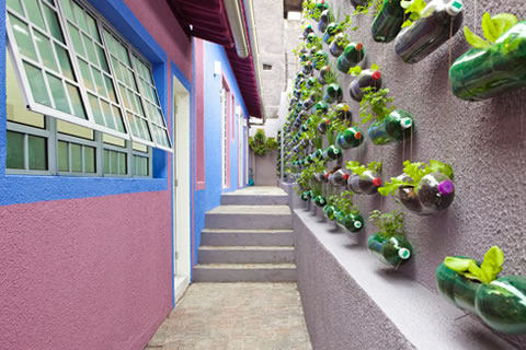 Un jardín artístico y reciclado 2