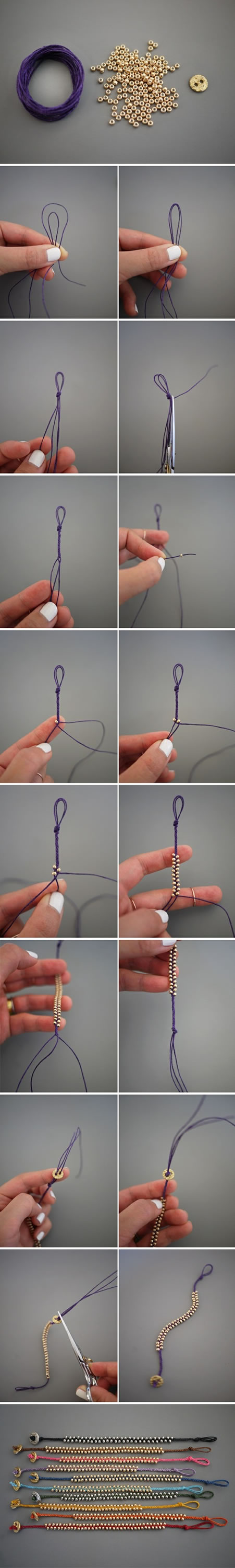 Preciosa pulsera paso a paso 1