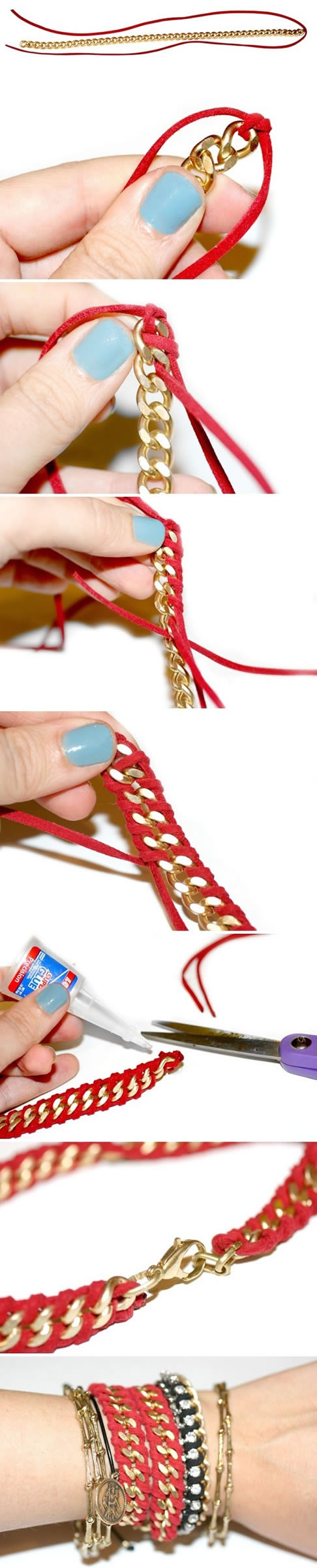 Moderno brazalete paso a paso 1