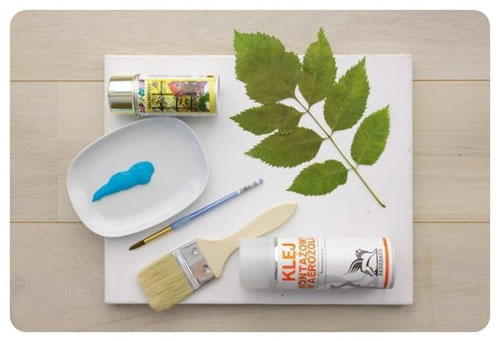 cuadros decorativos con plantas - materiales