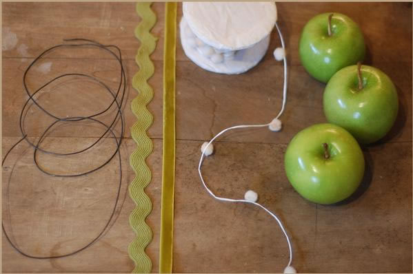 decoracion para sillas con manzanas 2 guirnalda de manzanas 2
