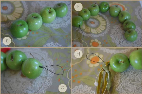 decoracion para sillas con manzanas 4 guirnalda de manzanas 4