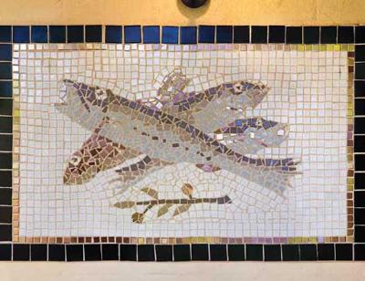 Mosaico con peces 1