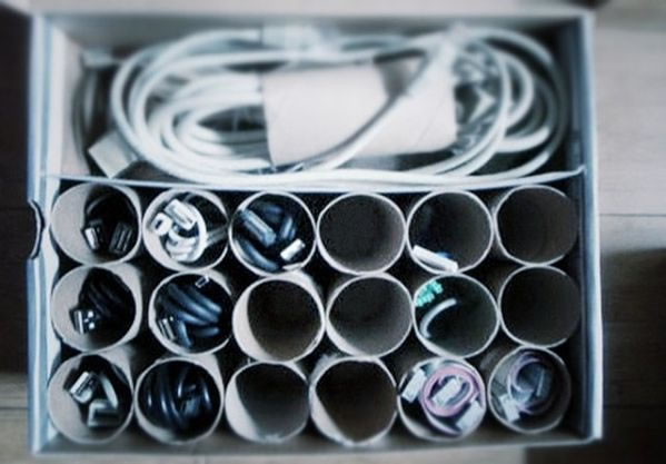 organizador de cables reciclado 1