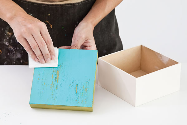 caja de te 3 caja para el té con la técnica del decoupage 3