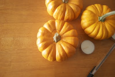 Portavelas con calabazas 1