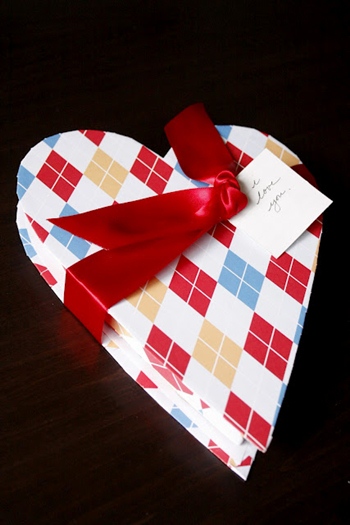 Caja con forma de corazón