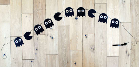 Guirnalda pacman para halloween 2