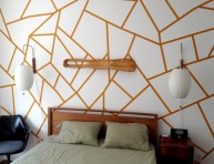 imagen Pinta una pared con un diseño geométrico