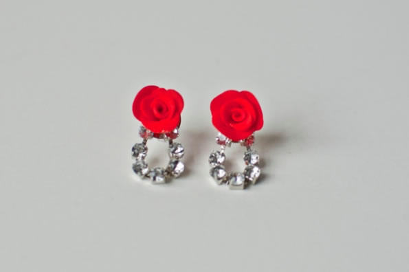 Pendientes de rosa 1