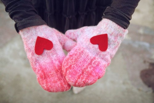 Guantes románticos