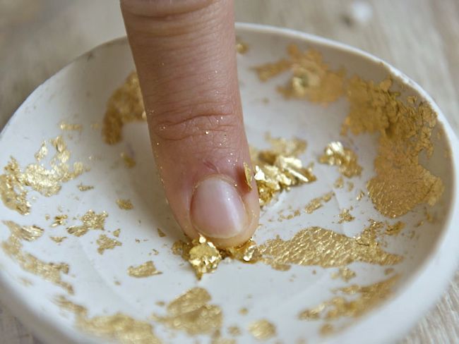 Plato para anillos con pan de oro3