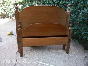 Cama transformada en banco - Guía de MANUALIDADES