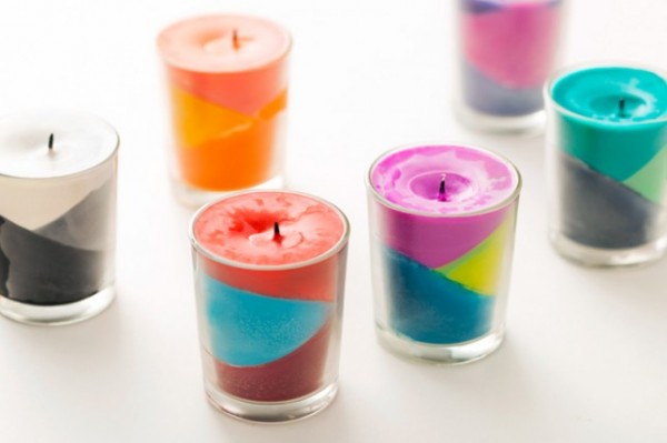 Velas decorativas con crayones 6