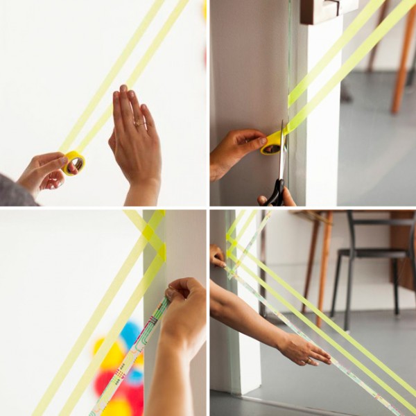Puertas de cristal decoradas con cinta washi 3