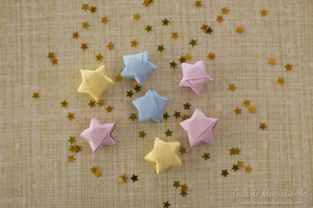 Estrellas de papel 3d